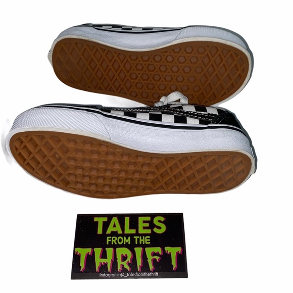 Vans Youth Ward Black and White Checkered Sneaker - Picture 6 of 8